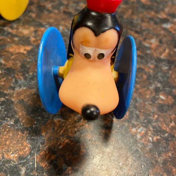 Vintage Disney 1991 Illco Mickey Mouse Driving Car Toy Japan Goofy Donald Duck - Picture 5 of 6